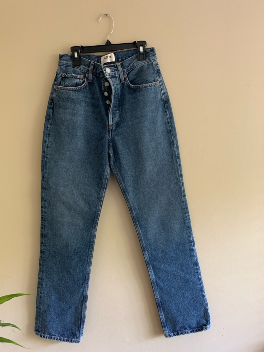AGOLDE Lana Mid-Rise Straight Leg Jeans in Sphere wash - Picture 5 of 10